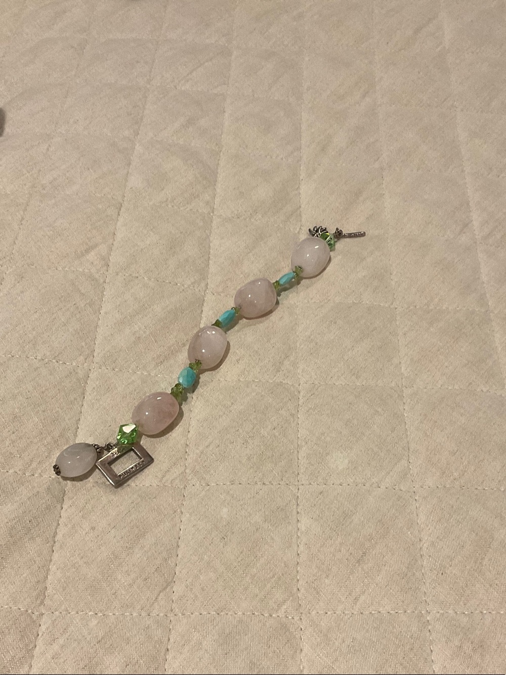 Lilly Pulitzer Pink and Turquoise Beaded Bracelet